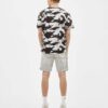 Pale Blue Drawstring Waist Jersey Shorts - Image 2